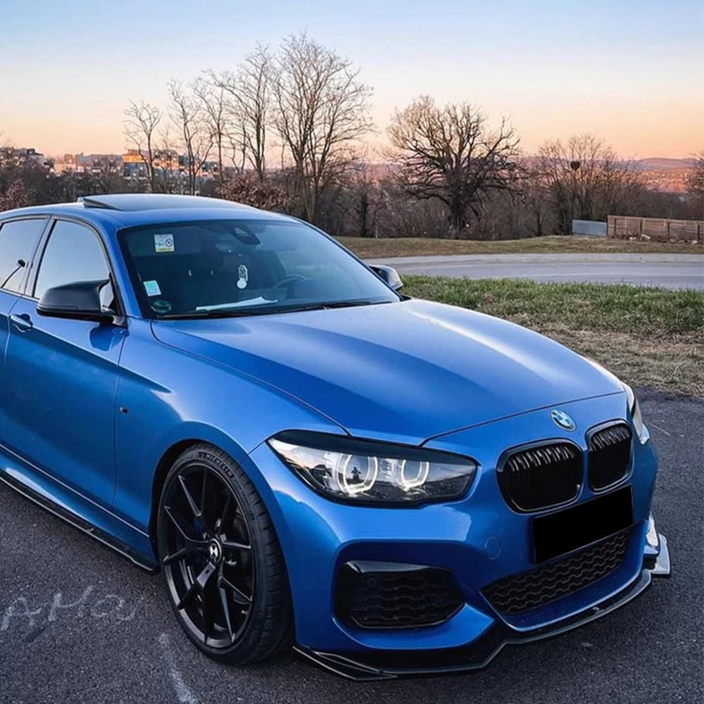 2Pcs ABS Gloss Evil Headlight Eyebrows Eyelid For BMW 1er F20 F21 Facelift 116i 118i 120i 125i M135i M140i 2015-2019 Accessories - image 3