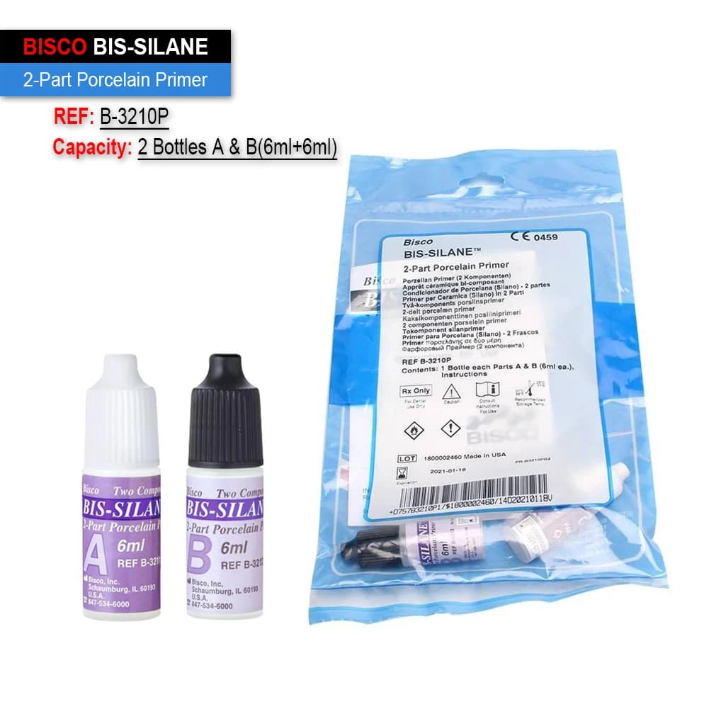 3 Types BISCO Porcelain Treatment Material Z-Prime Plus Zirconia Alumina Metal Primer Ceramic Adhesive Restoration Silane Agent - image 5