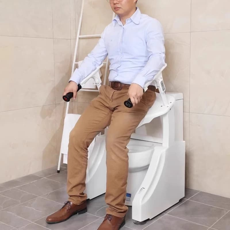 Electric toilet lift aid, smart home, adjustable toilet chair - image 4
