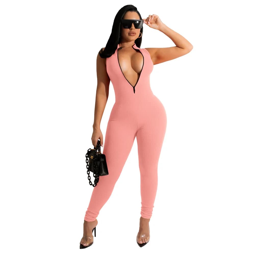Plus Size Fitness Overalls Yoga Women's Sportswear Gym Zipper Jumpsuits Workout High-intensity Sportswear One-piece Skin-tight - image 6