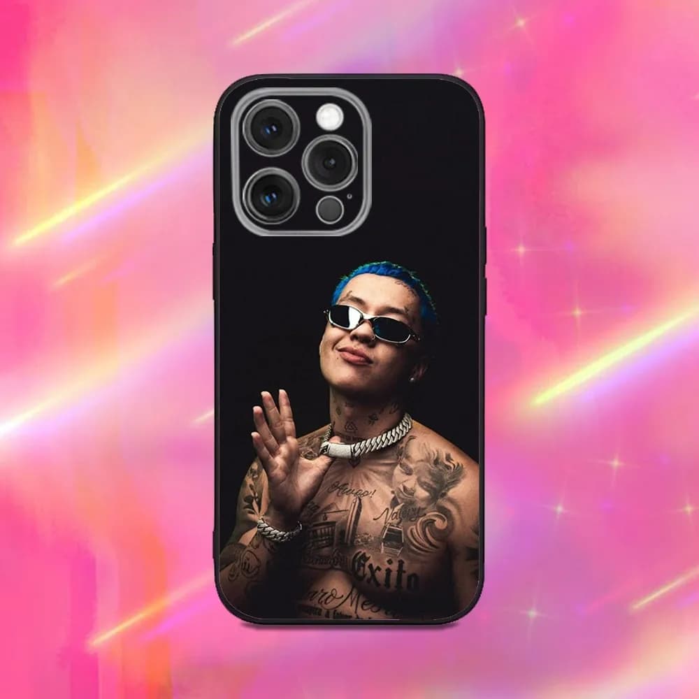 Blessd Cantante Rapper Phone Case For iPhone 16,15,14,13,12,11,Pro,Max,Plus,X,XS,XR,SE,8,7,Mini,Soft Silicone Black Case - image 3