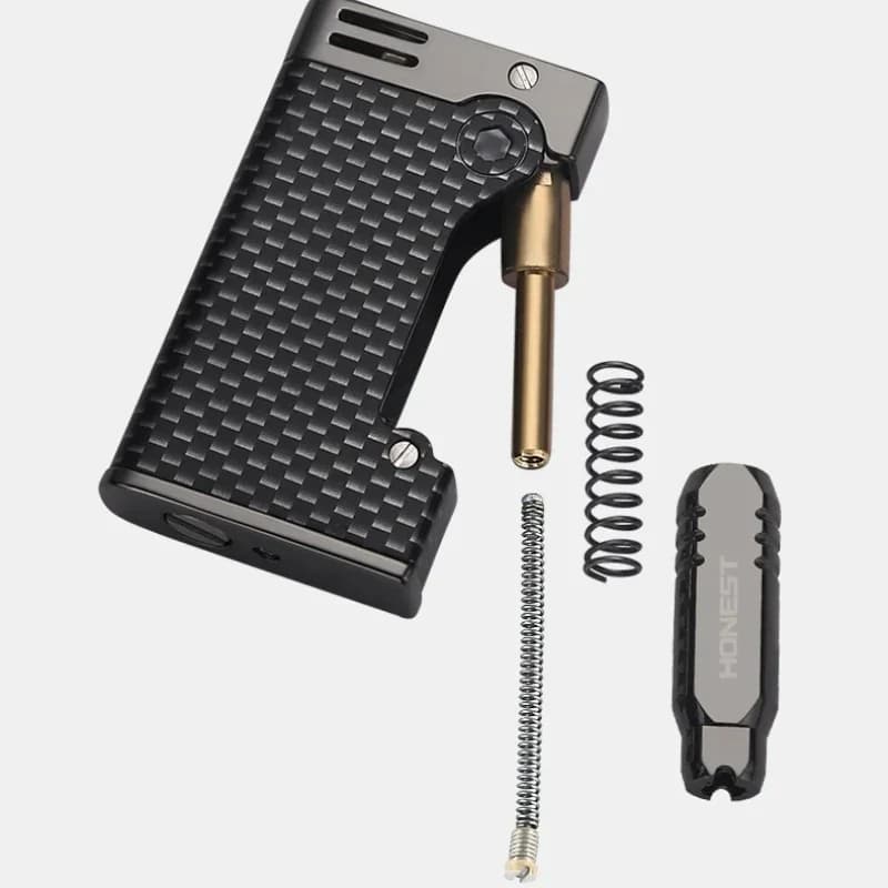 HONEST Metal Creative Side Press Ignition Windproof Kero Sene Lighter Personalized Pattern Fashion Smoking Accessories Gifts - image 6