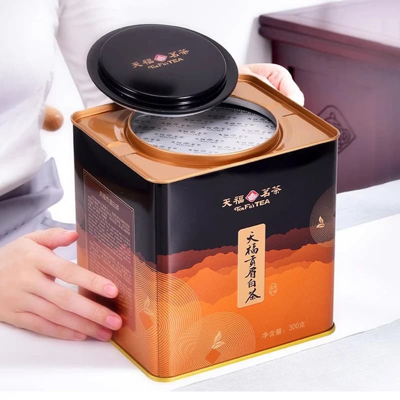 High-end Customized Famous Tea Box Da Hong Pao Iron Box Tie Kuan Yin Horseshoe Mouth Iron Box Jasmine Blacktea Sealed Box 500g - image 5
