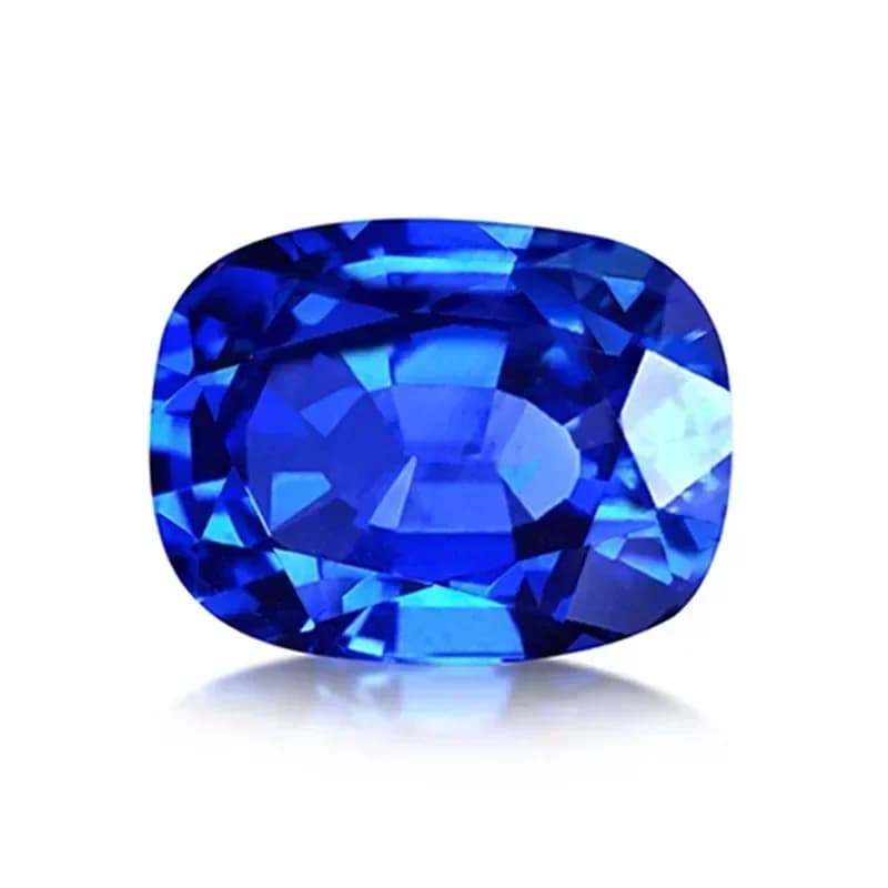 Rectangular Cushion Royal Blue Lab Grown Sapphire VVS1 Gemstone for Diy Jewelry Making Selectable  Certificate