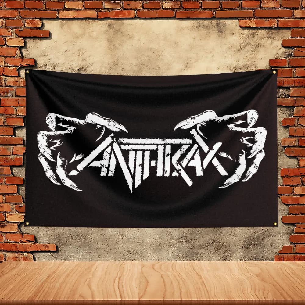 90X150ft Anthrax Band Party Flag Polyester Printed Flag Banner Tapestry for Garden Garage Decoration Concert Flag - image 3
