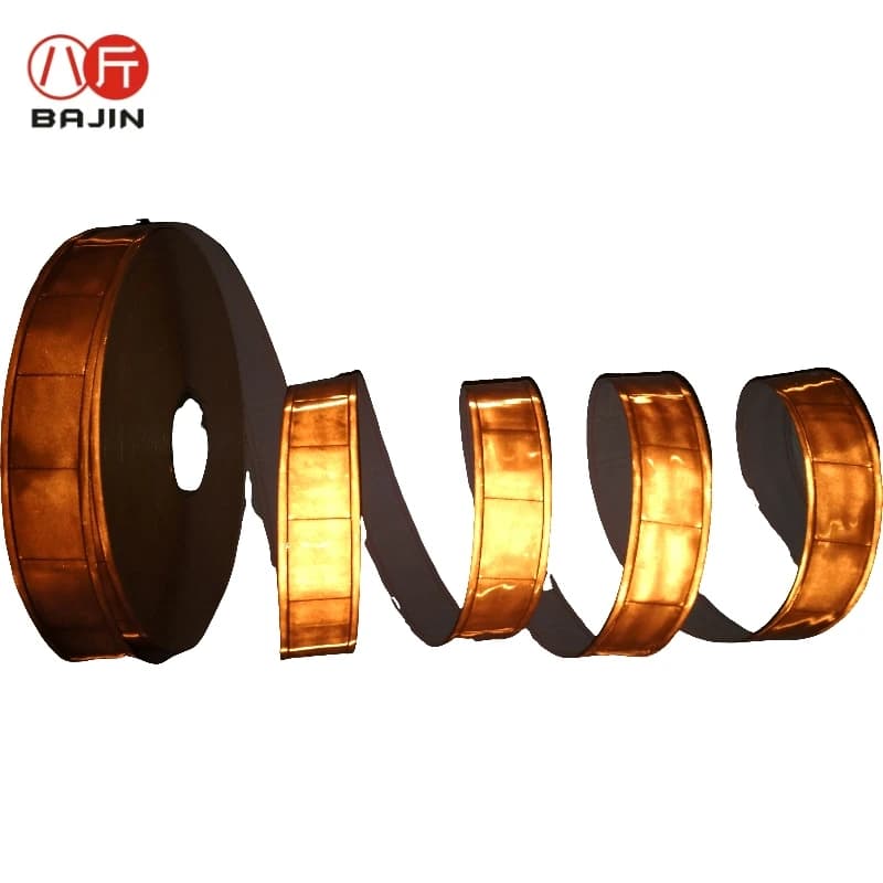 PVC Reflective Light Band Tape, Waterproof, Hot Pink, Turquoise,Orange,Grey,Green, 25mm Wide, 50 Yards a Roll - image 6