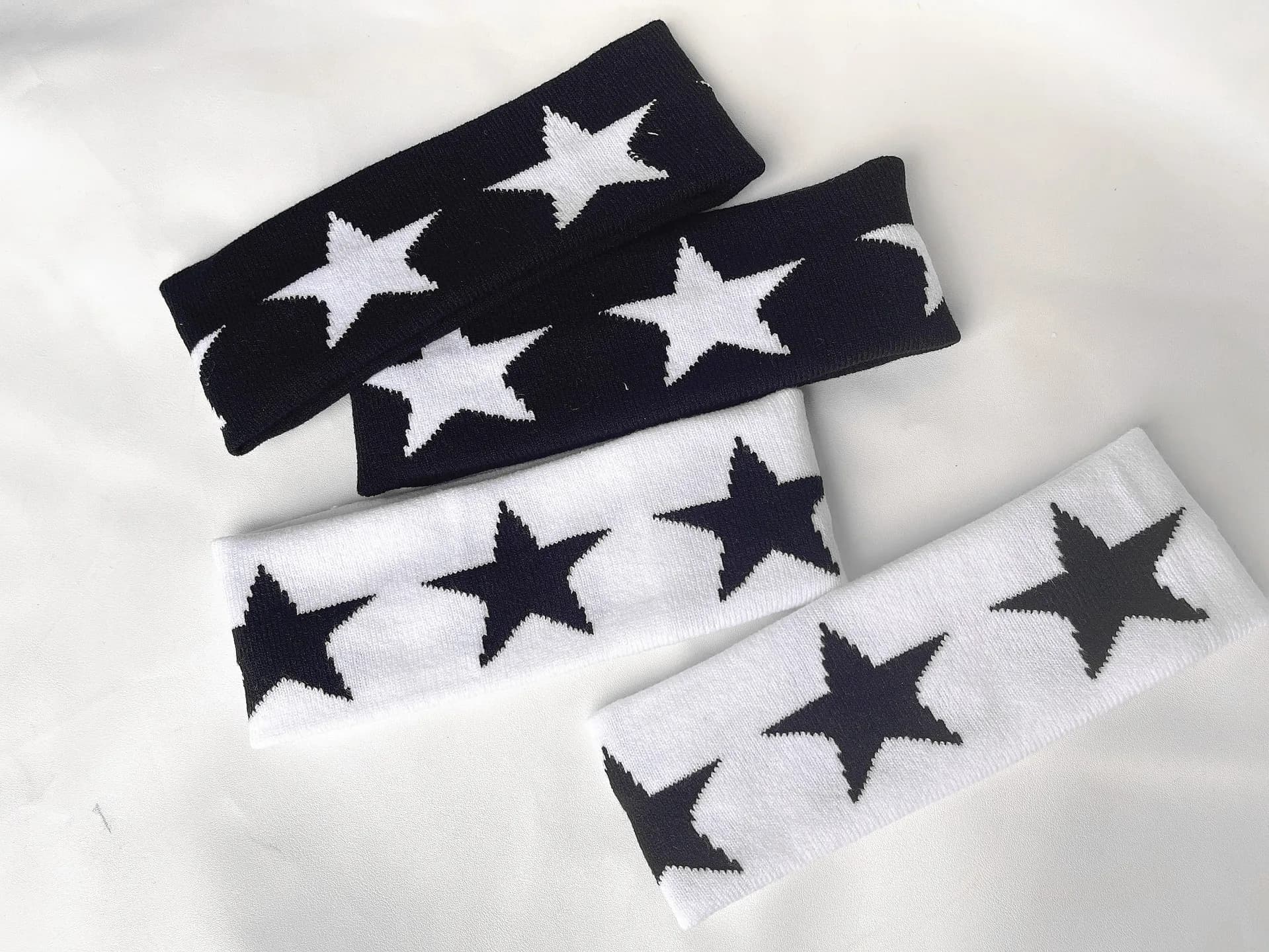 2023 Korean Wave New  FELIX Lee Know Same Black and White Pentagram Hair Band Outdoor Sports Accessories Fans Gift - image 4