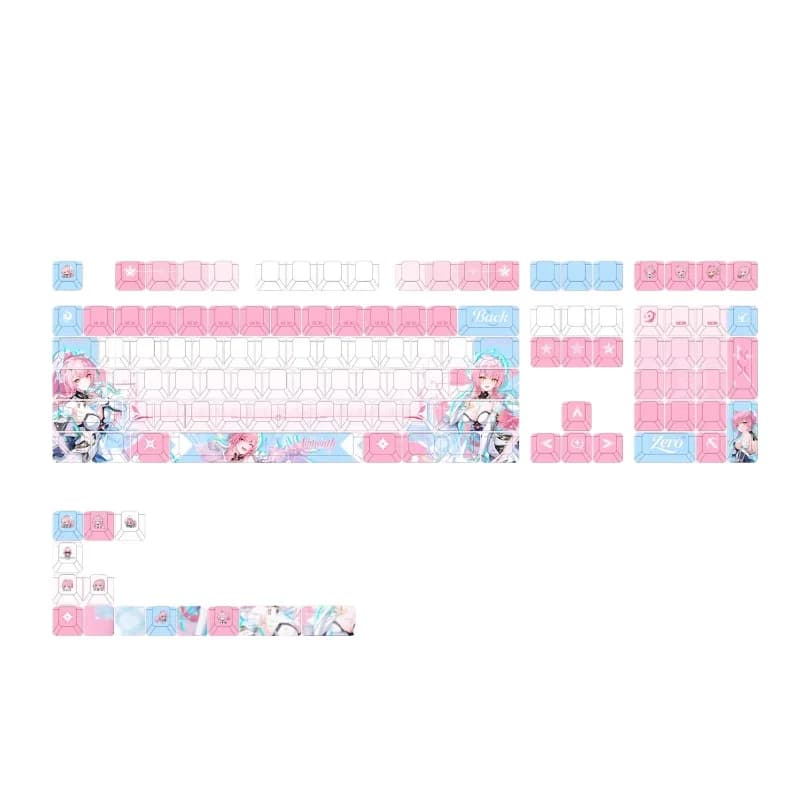 122 Keys Aemeath Keycaps Game Wuthering Waves Chreey Profile PBT Transparent Custom Keycap Cosplay Doujin Gifts - image 3