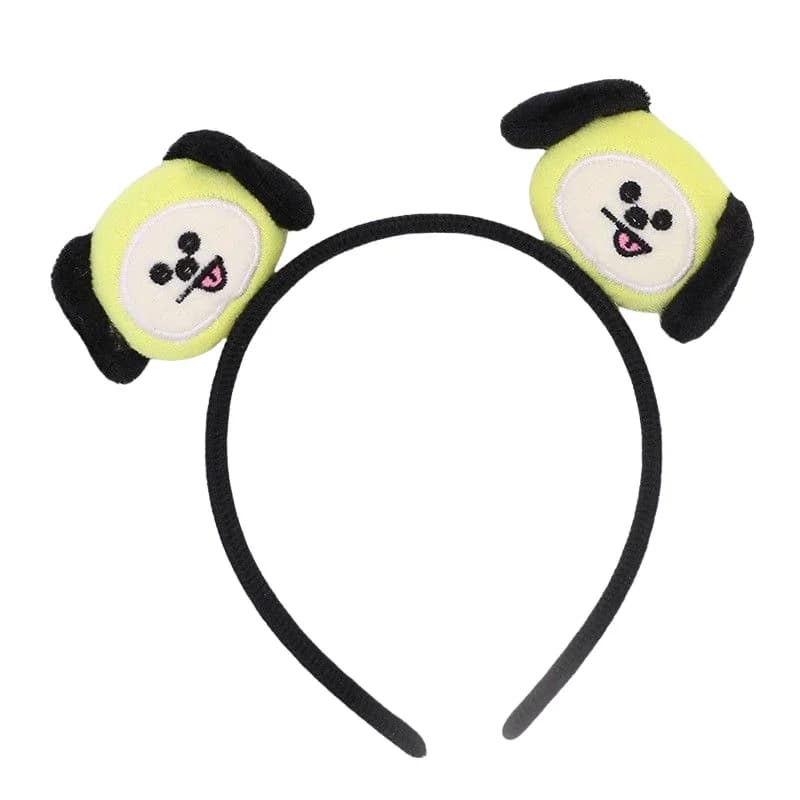 Kawaii BT21 Hairband Anime RJ COOKY Cute Cartoon Plush Doll Makeup Headband Women Headwear Gift - image 4