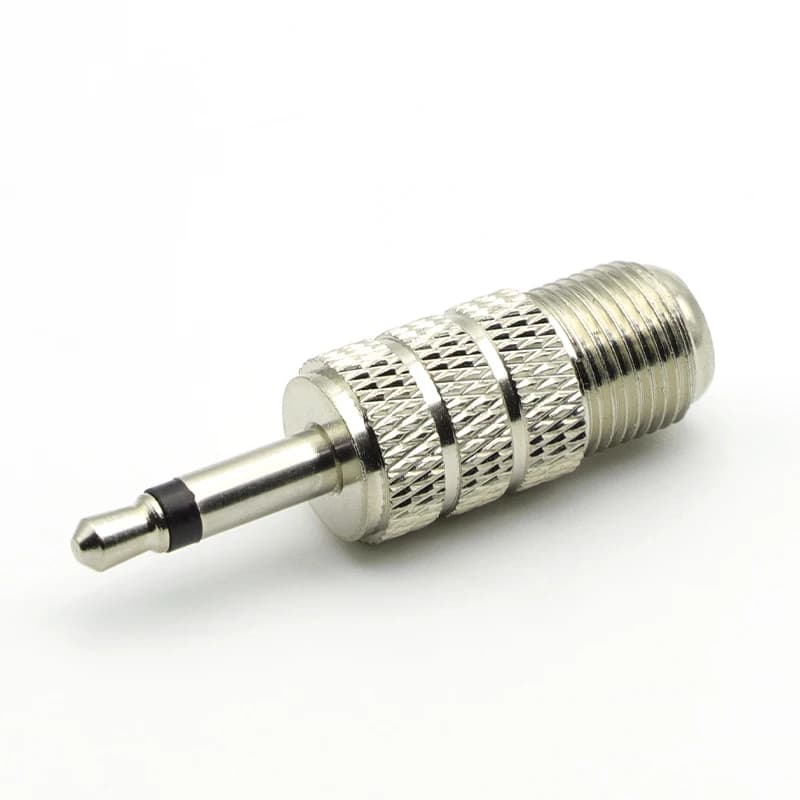 1/2PCS F Female Jack to 3.5mm Mono 1/8" Male Plug RF Coaxial Adapter RF Connectors FM Antenna Connector - image 4