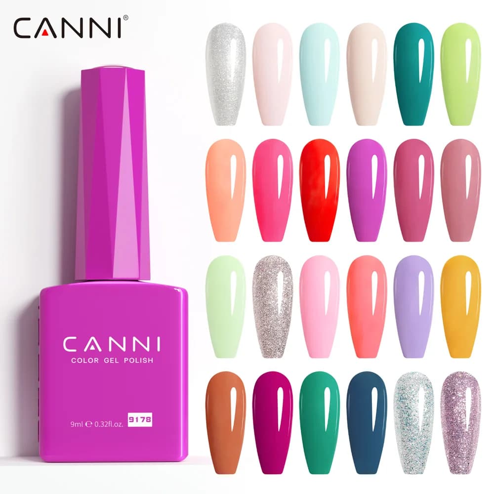CC8 CANNI Nail Gel Polish HEMA FREE Summer Nails Beautiful Semi Permanent Soak Off UV LED Smoothy Texture Nail Art Manicure 9ml - image 3