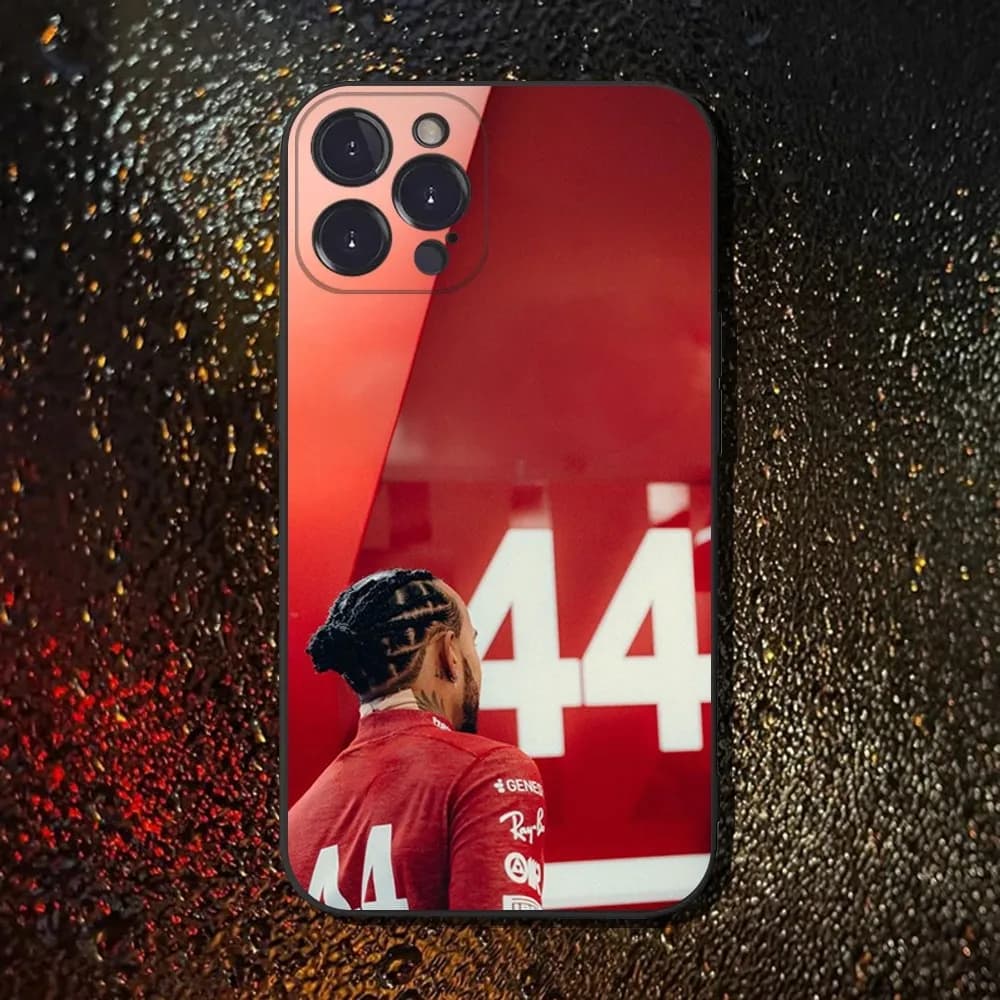 44 L-Lewis Hamilton Phone Case For iPhone 16,15,14,13,12,11 Plus,Pro Max,XS,X,XR,SE,Mini,8,7,Soft Silicone Black Cover - image 4