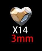 100PCS Golden champagne Different Shaped Multicolor Crystal Sleek Rhinestone 3D Manicure Nail Art Decoration Charms Jewelry - image 5