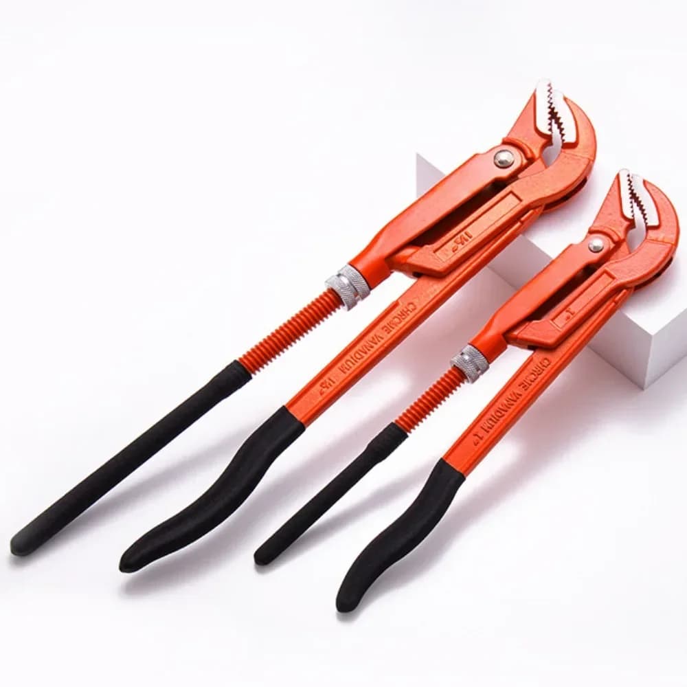 Eagle Point Pliers 1 1.5Inch Quick Pipe Wrench 45° Large Opening Throat Heavy Duty Plumbing Tools - image 3