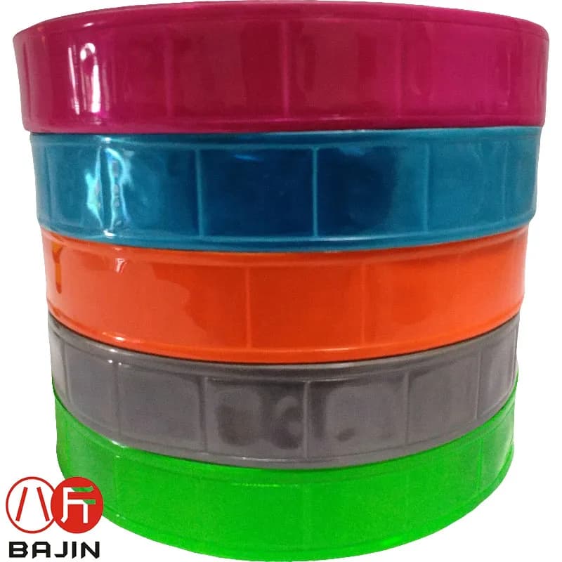 PVC Reflective Light Band Tape, Waterproof, Hot Pink, Turquoise,Orange,Grey,Green, 25mm Wide, 50 Yards a Roll - image 3
