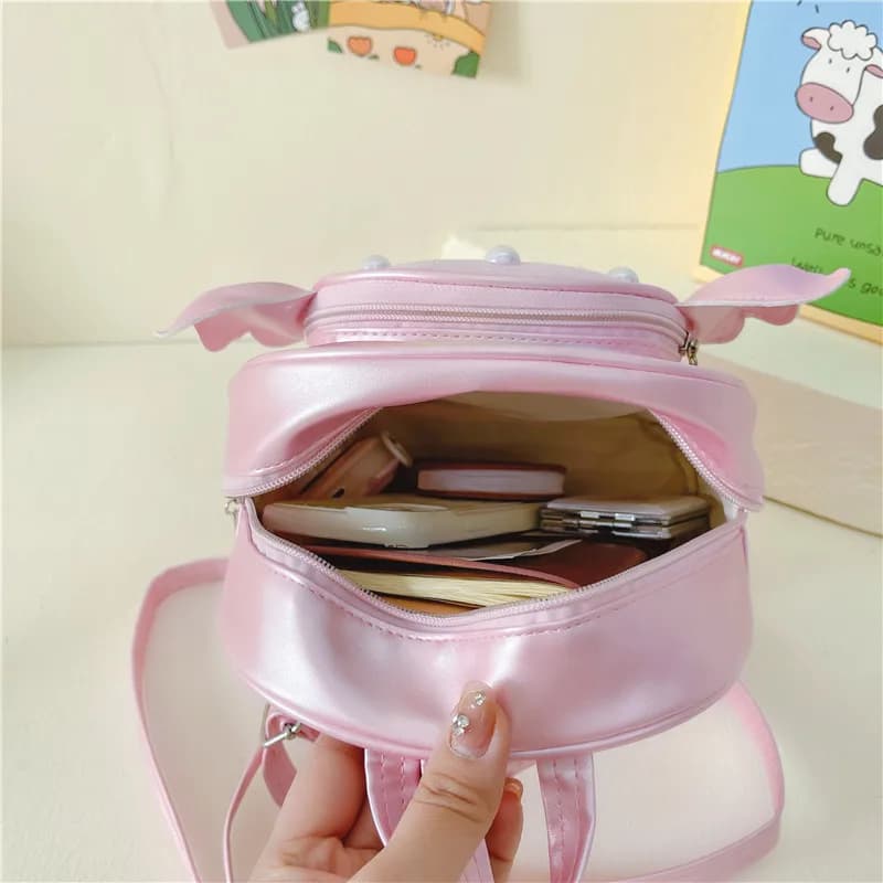 Girls Princess Shiny Sequins Backpack Lightweight Dual-Shoulder Outdoor Travel Bag Fashionable Student Bag for Cute Little Girls - image 6