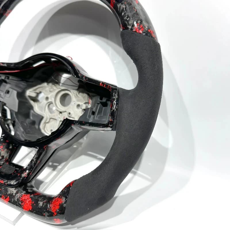 Factory Customization for MK7 Mk6 Old Model Upgrade Forged Carbon Fiber Car Steering Wheel - image 4