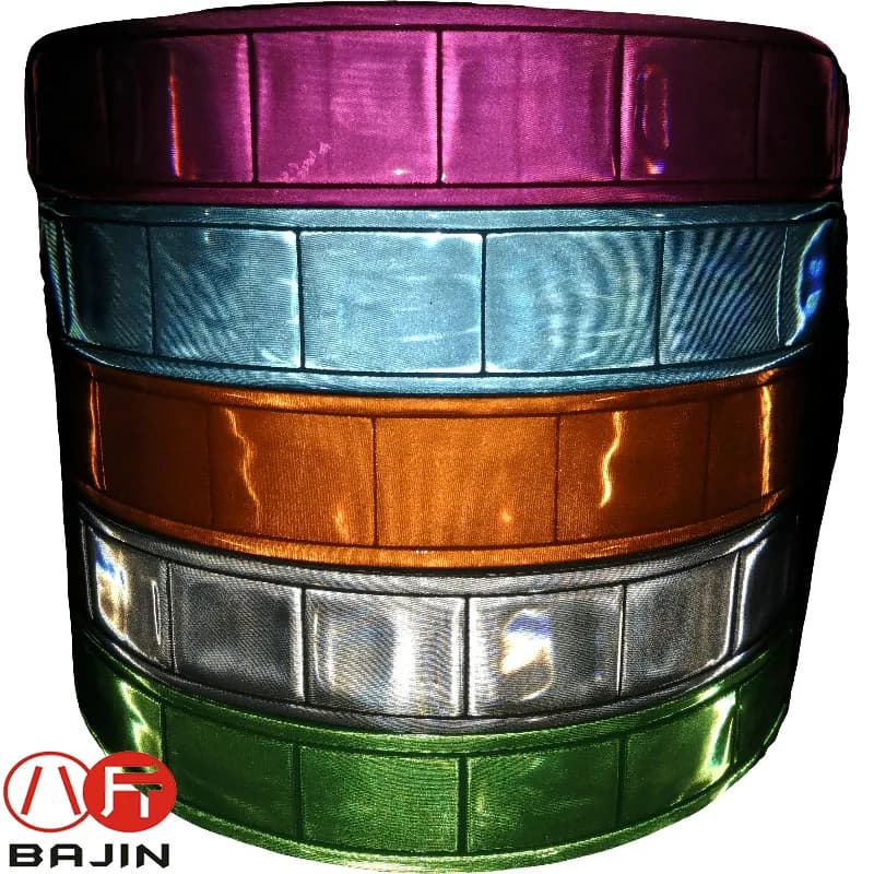 PVC Reflective Light Band Tape, Waterproof, Hot Pink, Turquoise,Orange,Grey,Green, 25mm Wide, 50 Yards a Roll
