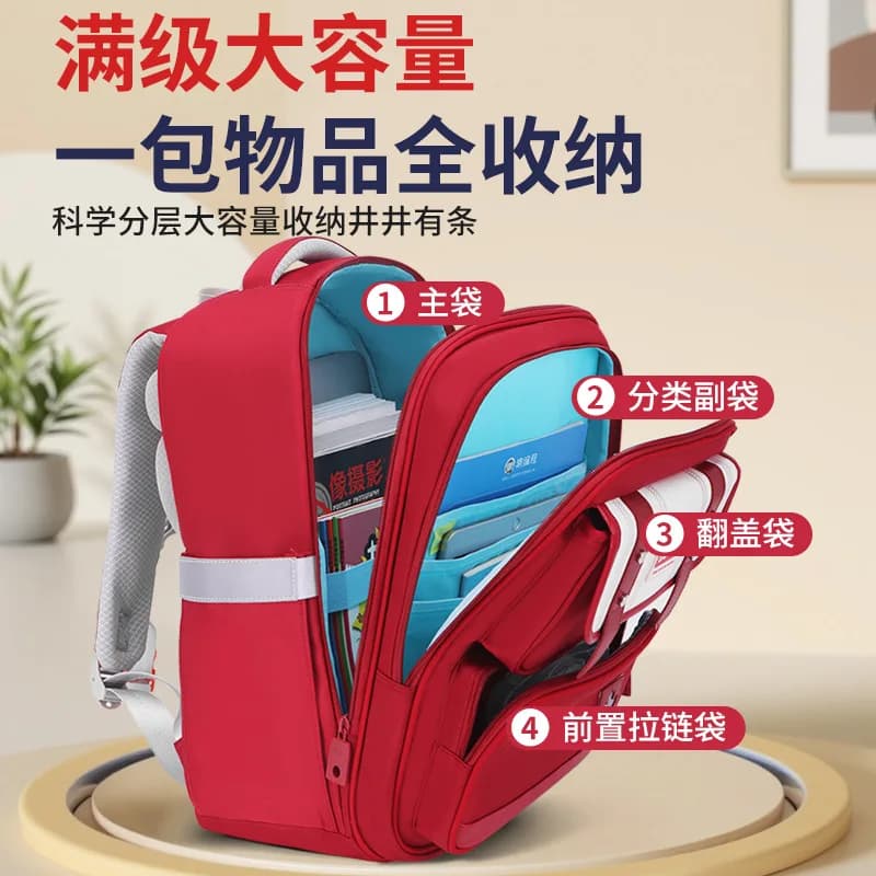 Back Protection Backpack for Grades 1-7,School Bag for Elementary Middle School Students,Ergonomic Kids Bookbag,Back to School - image 5