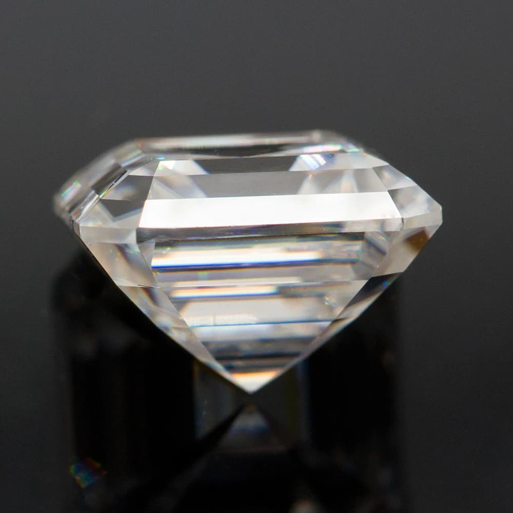 D Color VVS1 3EX Asscher Cut Moissanite Stone with GRA Certificate Moissanite Loose Stone Moisanite Gemstone Pass Tester - image 4