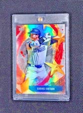 POPULAR SHOHEI OHTANI RAINBOW FOIL GOLD STARS HOLO INVESTMENT MVP - DODGERS #17