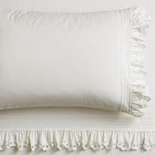 Pottery Barn Teen - LoveShackFancy Eyelet Ruffle Sheet Set - Popular