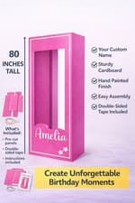 4 ,5, 6, 6.6ft tall, doll photo box, popular photo booth props birthday party - image 5