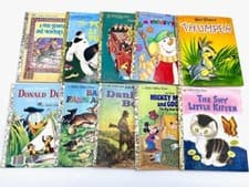 Little golden books 5 lot vintage collectable Disney Random Christmas kids - image 6