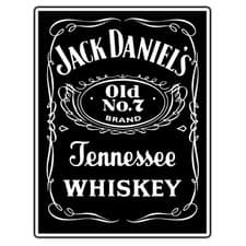 Jack Daniels Black Logo #2 Sticker Waterproof Vinyl Decal Die-Cut Garage Car
