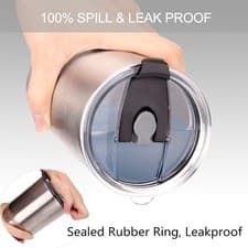 2 Replacement Flip Lids for Stainless Steel Insulated Tumbler Travel Mug US... - image 2