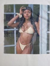 Popular Demand Men's Graphic T-Shirt XL Bikini Girl . Pre Owned Condition - image 2