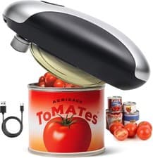 One-Touch Can Opener Electric with Rechargeable USB-C Fast Charge, The Popular E