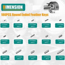385Pcs Metric Woodruff Key Assortment Kit Popular Sizes Include 205PCS Woodruff - image 3