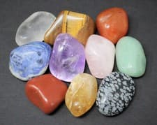 Beginners Crystal Kit, 10 pcs In Velvet Pouch: Most Popular Tumbled Stones Set - image 6