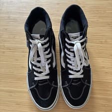 Vans Sk8-Hi Black White High Top Sneakers US Womens 10 Classic Skate Shoes - image 3