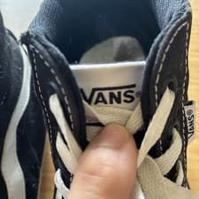 Vans Sk8-Hi Black White High Top Sneakers US Womens 10 Classic Skate Shoes - image 4