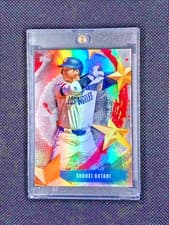 POPULAR SHOHEI OHTANI RAINBOW FOIL GOLD STARS HOLO INVESTMENT MVP - DODGERS #17 - image 2