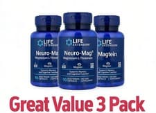 3bottles Life Extension Neuro-Mag Magnesium L-Threonate Magtein 2000mg popular