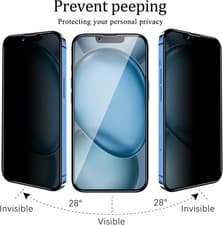 For iPhone 17 16 15 14 13 12 11 360° Privacy Screen Protector Tempered Glass Lot - image 3