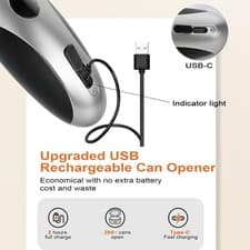 One-Touch Can Opener Electric with Rechargeable USB-C Fast Charge, The Popular E - image 5