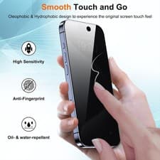 For iPhone 17 16 15 14 13 12 11 360° Privacy Screen Protector Tempered Glass Lot - image 5