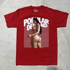 Popular Demand T- Shirt Red Men's SZ Small NWOT Graphic Shirt Art Hip Hop Rap
