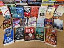 Lot of 20 Mystery Thriller Fiction Paperbacks Popular Author Books MIX UNSORTED - image 2