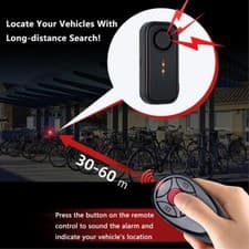 Bike Alarm with Remote Rechargeable Vehicle Anti Theft Vibration Security System - image 4