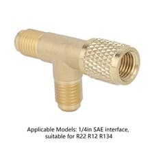 1/4in Valve Quick Coupler Tee Adapter, Access normal, Popular - image 2