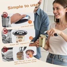 One-Touch Can Opener Electric with Rechargeable USB-C Fast Charge, The Popular E - image 3