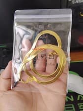 10K Solid Yellow Gold 5.5mm Flat Snake Chain Necklace 20"- - image 4