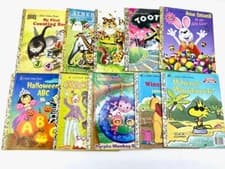 Little golden books 5 lot vintage collectable Disney Random Christmas kids - image 5