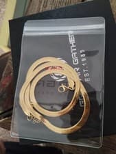 10K Solid Yellow Gold 5.5mm Flat Snake Chain Necklace 20"- - image 3