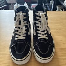 Vans Sk8-Hi Black White High Top Sneakers US Womens 10 Classic Skate Shoes